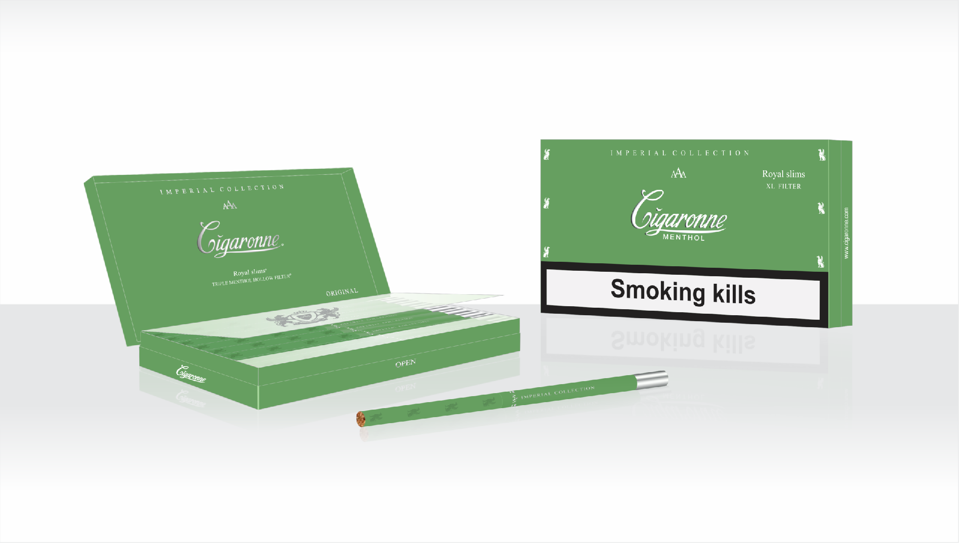 卡比龙总裁（薄荷）Cigaronne Royal Slims MENTHOL